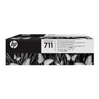 HP 711 - Svart, gul, cyan, magenta - skrivhuvud - för