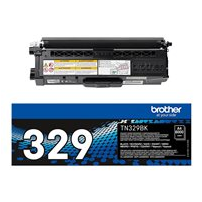 Brother TN329BK - Svart - original - tonerkassett - för