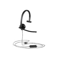 Logitech USB Headset H570e - Headset - på örat -