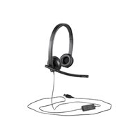 Logitech USB Headset H570e - Headset - på örat -