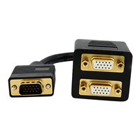 StarTech.com 30 cm VGA till 2x VGA-videosplitterkabel  M/F