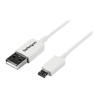 StarTech.com 2m White Micro USB Cable Cord - A to Micro B -