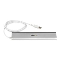 StarTech.com Kompakt USB 3.0-hubb med 7 portar och inbyggd