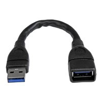 StarTech.com USB 3.0 A-till-A förlängningskabel  15 cm,
