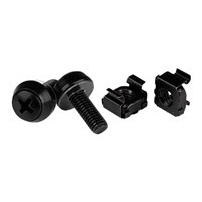 StarTech.com M6x12 mm - skruvar och korgmuttrar - 100-pack,