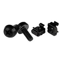StarTech.com M6x12 mm - skruvar och korgmuttrar - 50-pack,