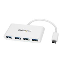 StarTech.com USB C-hubb med 4 portar tillsammans med 4x USB