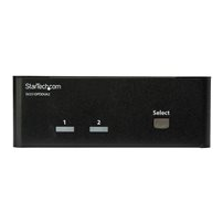 StarTech.com DisplayPort KVM-switch med 2 portar för dubbla