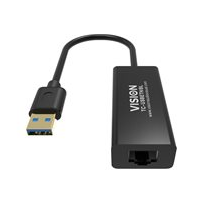 VISION Professional installation-grade USB-A to RJ45
