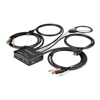 StarTech.com HDMI KVM-switch med 2 portar - 4K 60 Hz -