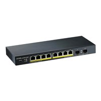 Zyxel GS1900-10HP - Switch - smart - 8 x 10/100/1000 (PoE+)