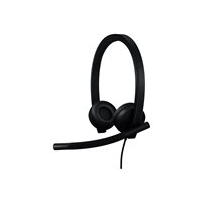 Logitech H570e - Headset - på örat - kabelansluten - USB-C