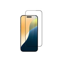 Screenor - Skärmskydd för mobiltelefon - glas - svart - för