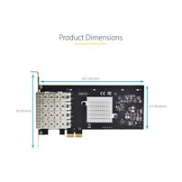 StarTech.com 4-Port GbE SFP Network Card, PCIe 2.0 x2,