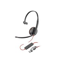 Poly Blackwire 3210 - Blackwire 3200 Series - headset - på
