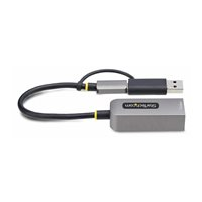 StarTech.com 2.5GbE USB-C to Ethernet Adapter with USB-A